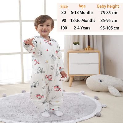 Gigoteuse Bébé Avec Jambes - Manches Amovibles Et Doublure Chaude - 100% Coton Bio