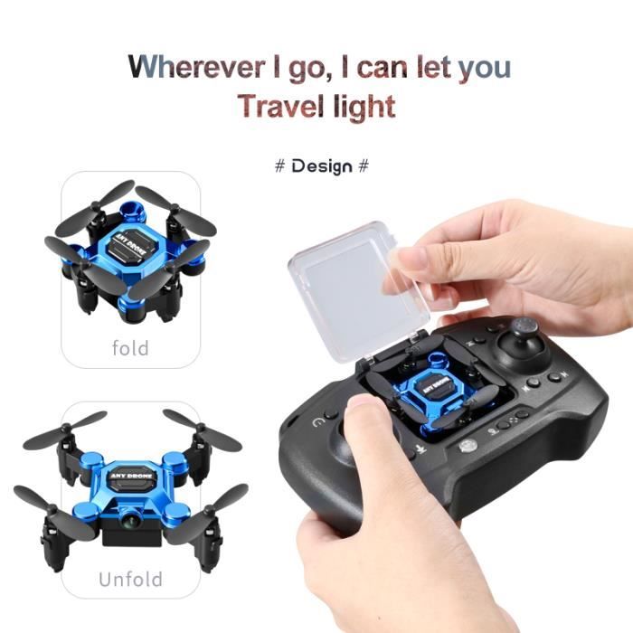 Noir sans caméra-Mini Drone Professionnel Wifi Hd 4k Avec Caméra, Mode  Haute Tenue, Avion Rc Pliable, Pro Dro - Cdiscount Jeux - Jouets
