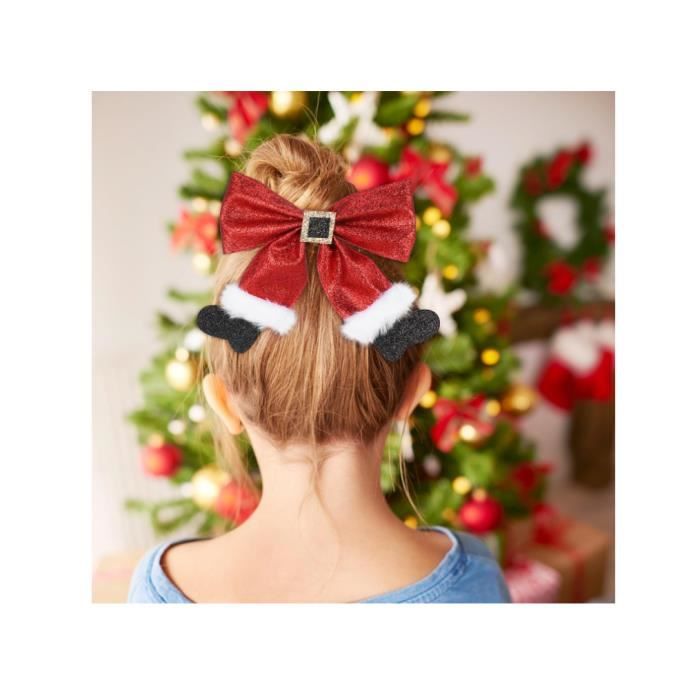 Noeud De Cheveux De Noël Pour Petite Fille - Multicolore - Fabriqué Main Aux USA - Neuf Avec étiquettes
