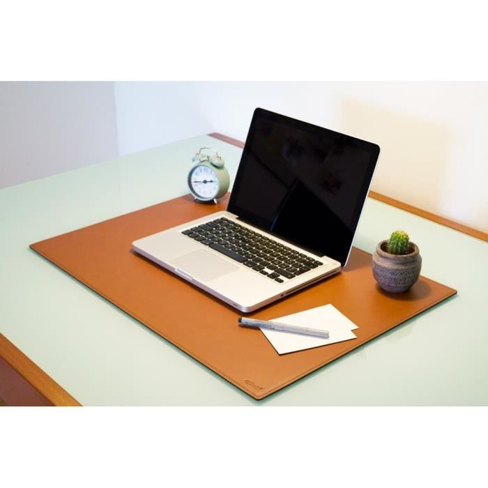 Sous-Main Bureau En Cuir Mercurio Eglooh - 90x60 Cm - Made In Italy