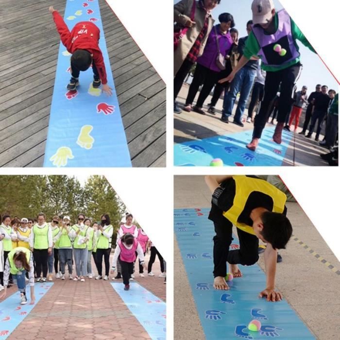 Tapis De Jeu Mains-pieds - Jeu Familial Pour Développer La Coordination Des Enfants