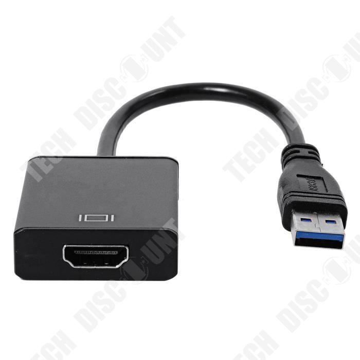 Adaptateur USB 3.0 vers HDMI-VGA HD 1080P Double Sortie convertisseur câble  pour Ordinateur - Cdiscount Informatique