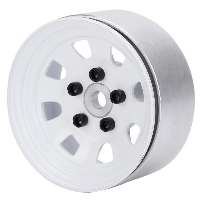 Drfeify – 4 Adaptateurs Hexagonaux De Roue RC 1.9/2.2 Pouces – Noir, Aluminium – Pour SCX10, Traxxas, D90 1/10