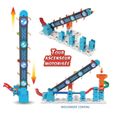 Circuit de billes VTECH MARBLE RUSH - SUPER SKY TOWER SET XL300E - 143 pièces - Pour enfants de 4 ans et plus-3
