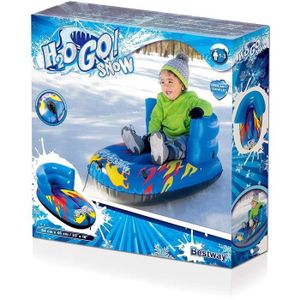 Snowtube 100cm Luge Gonflable Avec Poignées - Bleue Et Blanche, Qualité Professionnelle Skinfox