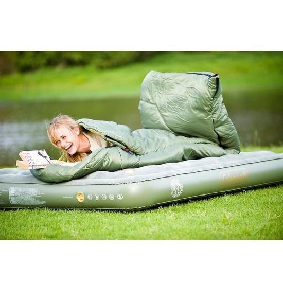Matelas Pneumatique Coleman Vintage – Nylon, Une Place – Comme Neuf