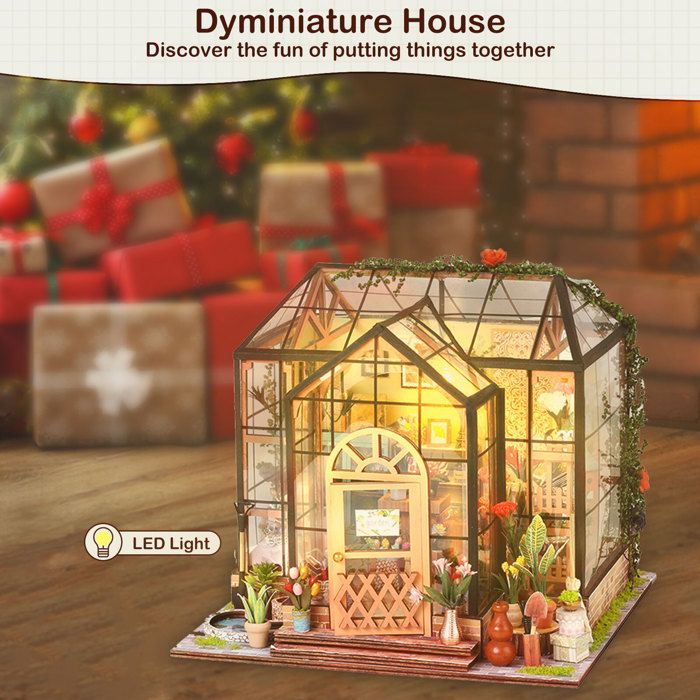 Kit Book Nook MiniCity - DIY Maison De Poupée Miniature 'Beyond Library' | Puzzle 3D Bois Avec LED - Décoration Livre