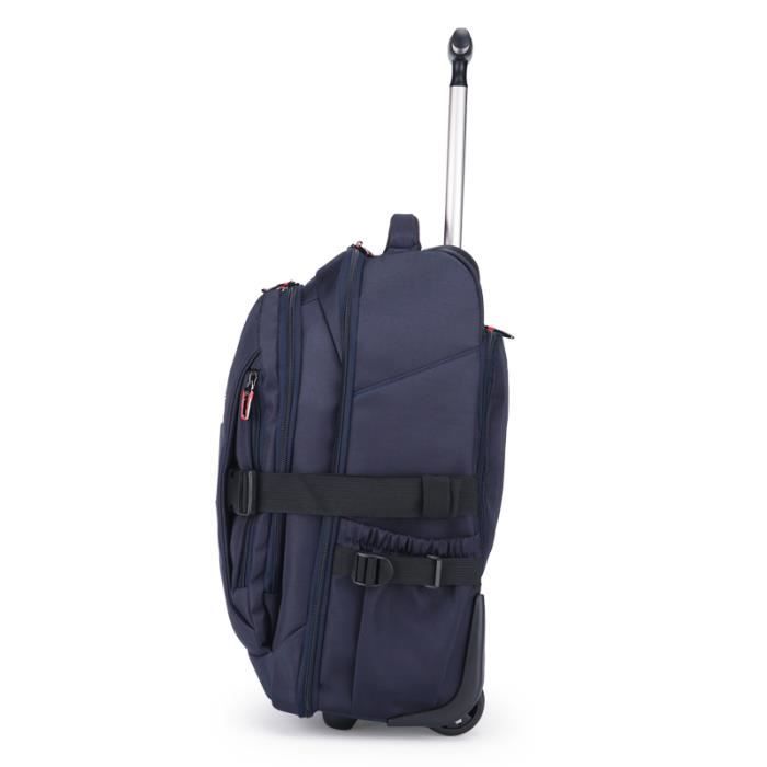 Noir 21 pouces Sac Dos Roulettes Pour Homme Et Femme