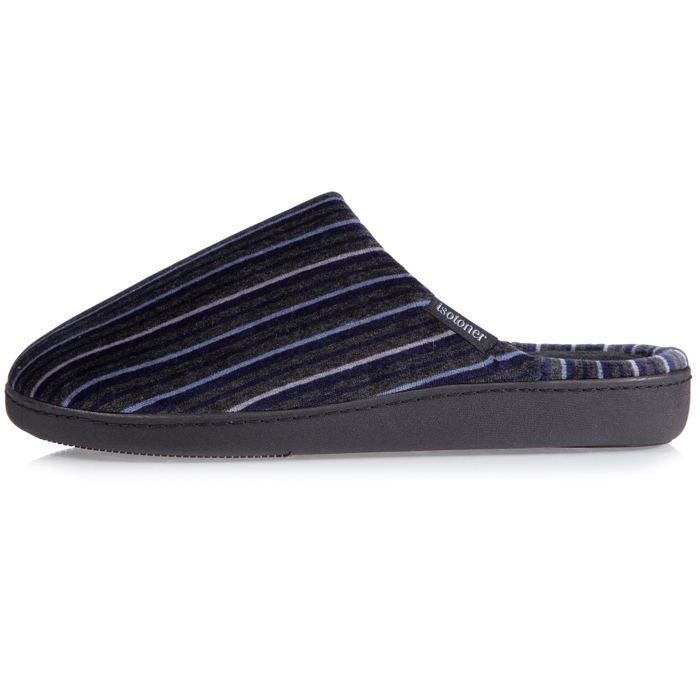 Isotoner Chaussons Homme : Mules - Suédine - Semelle Ergonomique Homme Pantoufles Homme Isotoner