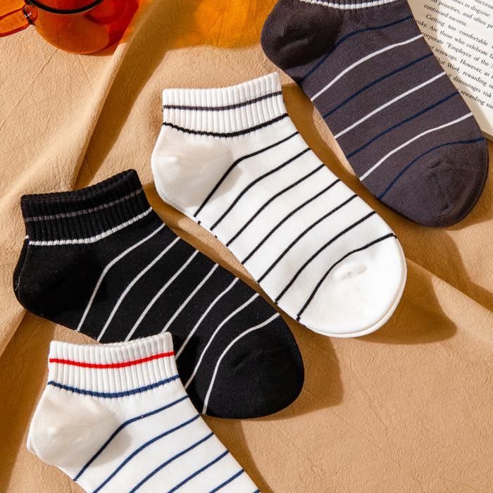 Hommes'Chaussettes en coton Jeune Taille Plus Lâche Casual Cotton Chaussettes  Homme Longue Haute Qualité Harajuku Retro-Business-c6, EUR Taille 40-46