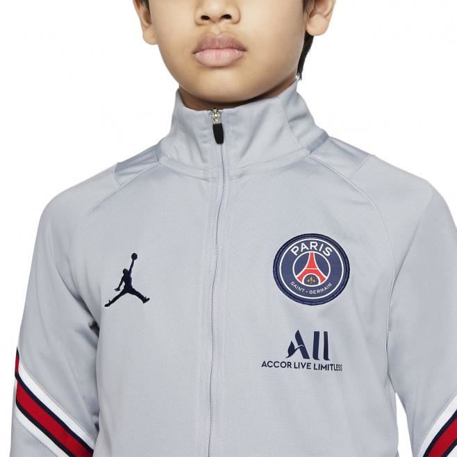 Paris Saint-Germain Survêtement Strike Jordan x PSG - Gris/Noir/Rose Enfant