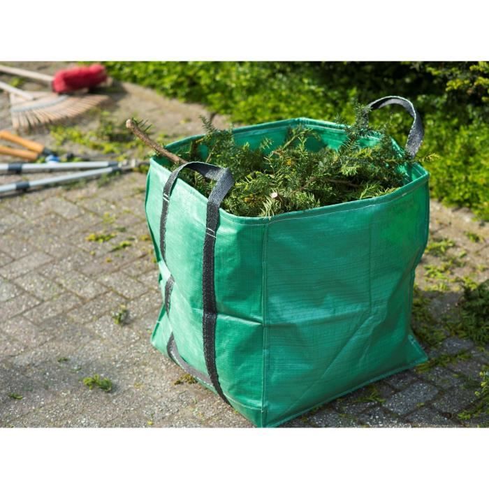 Sac de jardin professionnel 250 L autoportant (reste ouvert) pour végétaux  (déchets verts de jardin, herbe, branches, feuilles[142] - Cdiscount Jardin