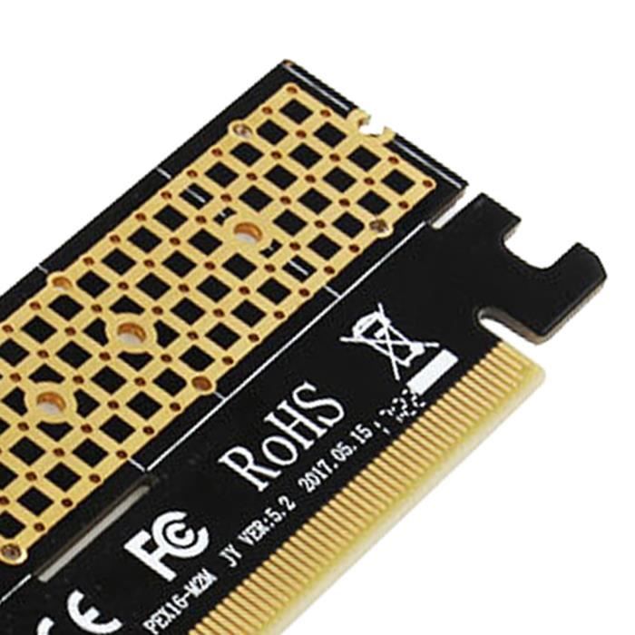marque generique - 2x M.2 NVMe SSD Vers PCI-E 3.0 Adaptateur 4X 16X M2  Convertisseur pour Windows Ou Pro - Câble antenne - Rue du Commerce