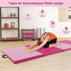 Tapis De Gymnastique Pliable 2 Pièces – 120x120x10 Cm, Gris, Pour Fitness Et Rééducation à La Maison