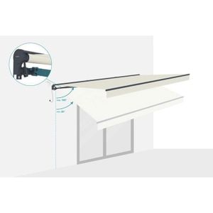 The Living Store Tissu De Remplacement Pour Auvent Crème 4,5x3,5 M