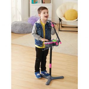 VTech - Kidi SuperStar LightShow Noir, Micro sur Pied 8 en 1, Microphone Karaoké VTech - Kidi SuperStar LightShow Noir, Micro sur Pied 8 en 1, Microphone Karaoké