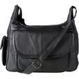 sac a main noir souple