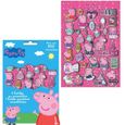 Autocollants Peppa Pig Disney pour enfant - GUIZMAX - Carnet de 300 stickers multicolores-0