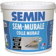 Colle pour toiles de verre et revêtements muraux légers en pâte Semin Sem-Murale - prêt à l'emploi - seau 5 kg-0