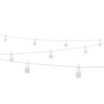 Guirlande lumineuse guinguette RUBEN - PVC - 20 ampoules - blanc - 14,5m de longueur-0