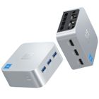 ACEMAGICIAN Mini PC, 12e Ιntel Alder Lake N100 (jusqu'à 3,4 GHz),12 Go LPDDR5 256Go SSD Micro Ordinateur Bureau| HDMI X3 | LAN X 2