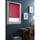 MADECOSTORE Store Enrouleur Tamisant Uni Sans percer - Rouge Cerise - L66 x H170cm