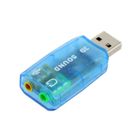 INECK® USB 2.0 Audio Adapteur Carte Son Externe A 5.1 Plug Play Virtual Sound Card