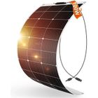 DOKIO Panneau Solaire Souple 100W 12V Monocristallin Semi-Flexible pour Camping-Car, Camper, Van, Bateaux et Autres Surfaces