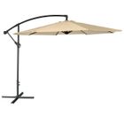 Parasol déporté OAHU Ø3m beige - HAPPY GARDEN - Mât déporté - Polyester, acier - Ø 300 cm