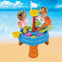 Coloré - Ensemble de jeu de table de sable d'eau pour enfants, Bac à sable, Jouets de plage, Ensemble de moul