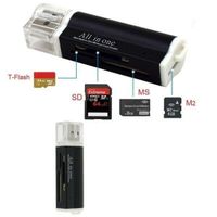 LECTEUR MULTI-CARTE MEMOIRE USB 2.0 MICRO SD/TF M2 MMC SDHC MS DUO 