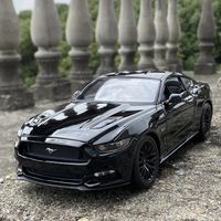 couleur Noir Avec boîte modèle de voiture de sport en alliage, Ford Mustang GT noir 1:24 2015, Collection de