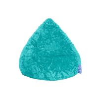 Pouf Poire Fluffy XL Turquoise - SittingPoint - Dimensions 110x70 cm - Tissu 100% Polyester