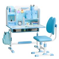 Bureau et Chaise Ensemble pour Enfants Ensemble Table Chaise Réglable