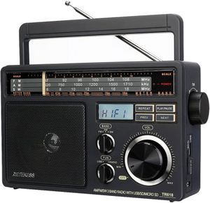 RADIO CD CASSETTE Gris Foncé Gris Foncé TR618 Poste Radio Portable, 