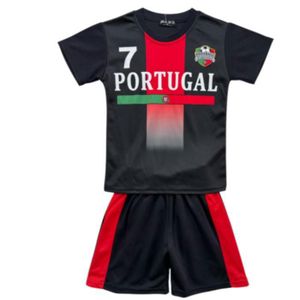 Maillot Portugal Enfant Jeune - Ensemble CR7, Réplique équipe Nationale, Pour Entraînement Match Et Supporter