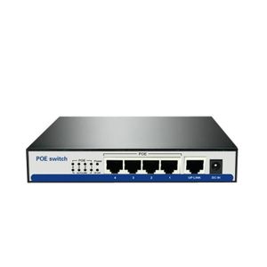 SWITCH - HUB ETHERNET  POE à 5 ports - commutateur rj45 poe 802.3af, alimentation 15.5w pour caméras ip nvr, point d'accès wifi, 4 p