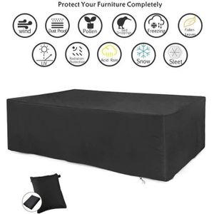 215X215X87CM/&155x95x68cm Bottlewise Housse Salon de Jardin dangle Imperm/éable avec Corde et Sac,Protecteur de canap/é en Forme L Jardin,Couverture de Meubles Ext/érieur Anti-poussi/ère//UV//Vent