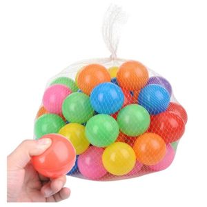 BALLE - BOULE - BALLON Lot de 50 balles colorées pour piscine à balles, 5