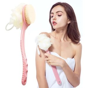 GANT GOMMAGE - MASSAGE 2-In-1 Bristles And Loofah Bath Brush, Long Manche