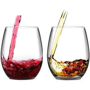 Transparents Lot de 2. Dartington Verres à vin en Cristal pour gin-Tonic 
