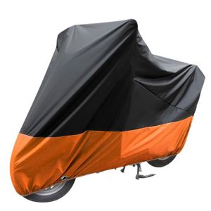 BÂCHE DE PROTECTION Orange - XXL - Housse de moto Universelle Extérieu