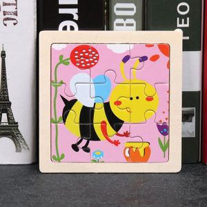 PUZZLE Abeille - Puzzle En Bois 3d Coloré Pour Enfants, P