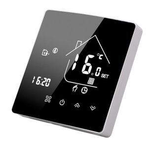 THERMOSTAT D'AMBIANCE Thermostat Numérique Thermostat Intelligent Wifi Thermostat Programmable 7 Jours Avec Écran Tactile À Commande Vocale