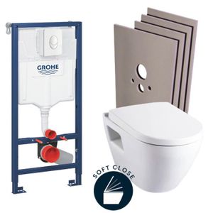 WC - TOILETTES Grohe Pack WC Bâti-support Rapid SL + WC Serel SM1
