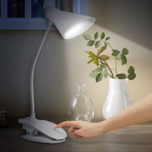Lampe de Chevet à Intensité Variable Avec Port de Chargement USB Lampe de Table Avec 3 Niveaux de Luminosité Lampe de Bureau Le Bureau Lampe de Lecture à Commande Tactile Pour La Maison 