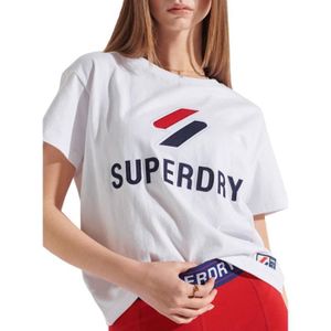 T-SHIRT T-Shirt Superdry Sportstyle Classic Blanc Femme