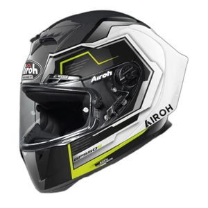 CASQUE MOTO SCOOTER Casque moto intégral Airoh GP550 S Rush - white/yellow gloss - L