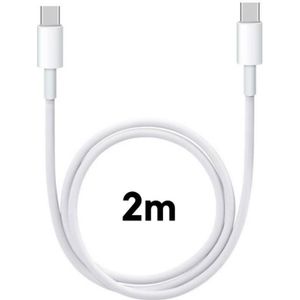 CÂBLE TÉLÉPHONE Cable USB-C USB-C 2m pour MacBook - MacBook Air - MacBook Pro - iMac - Mac mini Phonillico®