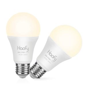 AMPOULE - LED Ampoules à Capteur Intelligent Extérieur 9W Blanc 